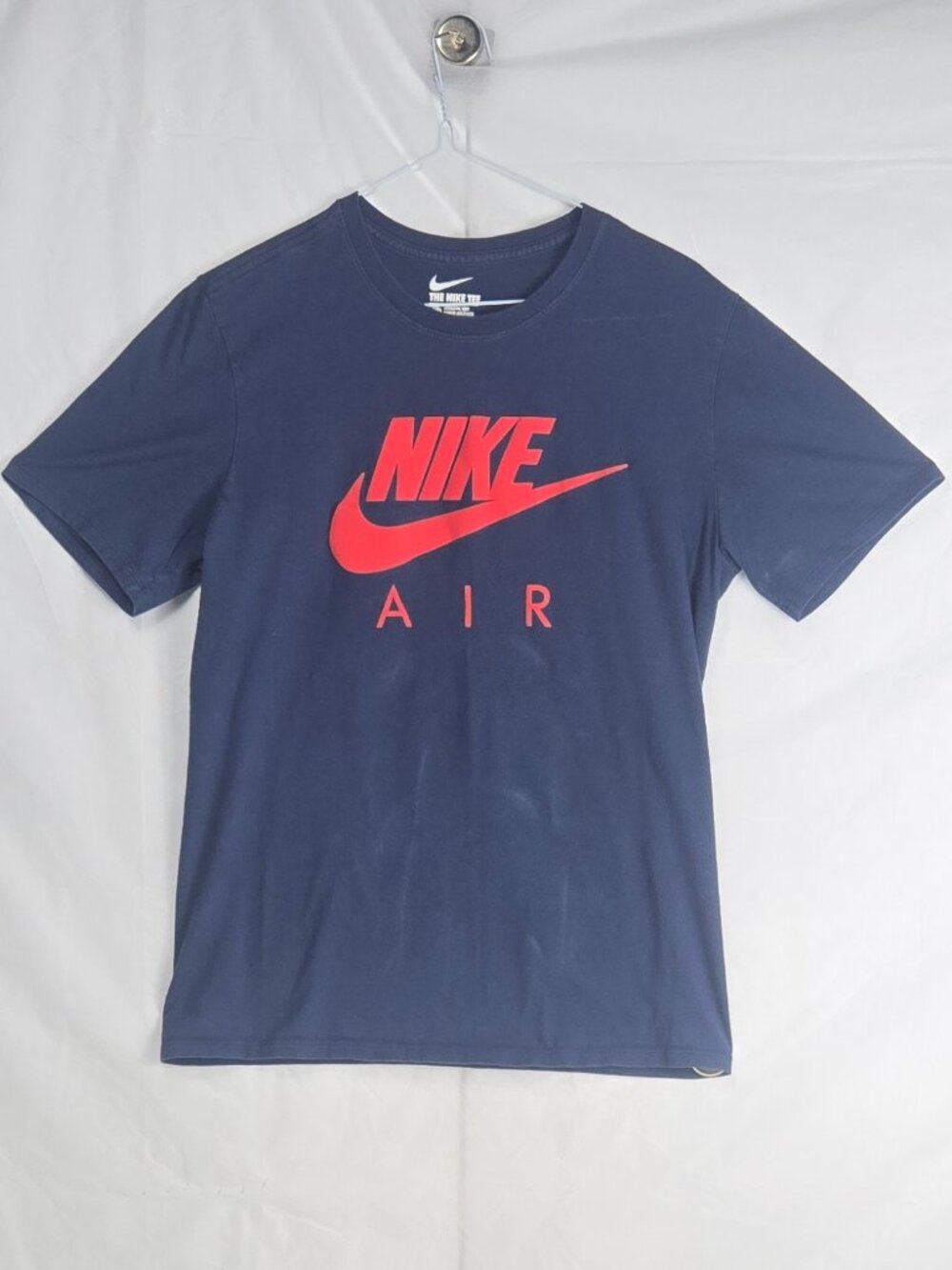 Nike Air Futura Graphic T-Shirt Men’s Medium Navy Blue Red Swoosh Streetwear Tee